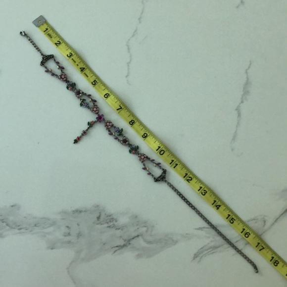 Floral rhinestone choker - Picture 15 of 16